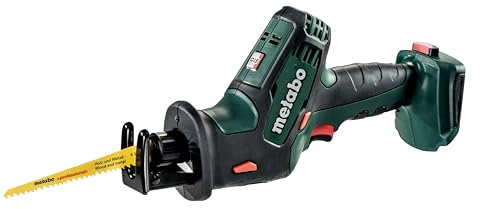 Metabo Akku-Säbelsäge SSE 18 LTX Compact – 602266890 – 18 V – Leicht, extrem handlich und ideal für schwer zugängliche Stellen – Ohne Akku und Ladegerät