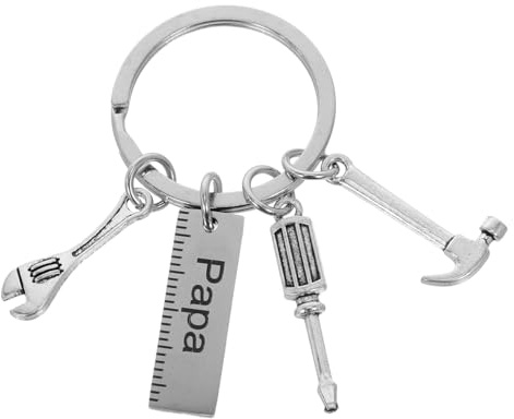 Happyyami Vatertag Schlüsselanhänger Werkzeug Design Aus Edelstahl Hammer Schraubendreher Für Männer Geschenkidee Praktisch Und Kreativ