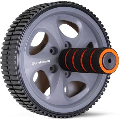 GymBeam Ab Roller - Bauchroller, Bauchmuskeltrainer, rutschfeste Griffe, fürs Ganzkörpertraining, effektives Fitnessgerät für Zuhause, fürs Fitnessstudio und unterwegs