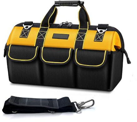 Borsa Magazzino Utensili, Borsa Porta Attrezzi, Organizer Per Utensili Manuali/Elettrici, Grande Capacità, Impermeabile, Resistente All'Usura Per Elettricisti, Fai Da Te, Deposito Attrezzi Ecc.