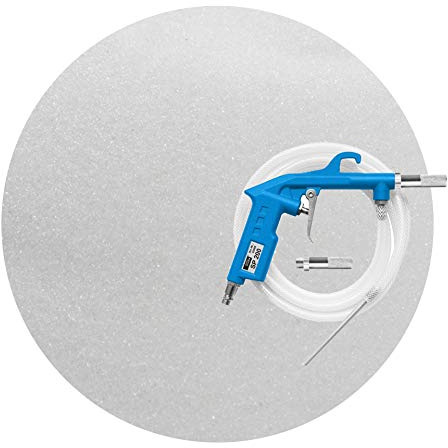 Schicker Mineral Sandstrahlset Glasperlen Strahlmittel 25 kg 0,15-0,25 mm | Sandstrahlpistole, Mehrwegstrahlmittel aus Alkali-Kalk-Glas zur chemisch neutralen Oberflächenbehandlung, Strahlmittelset