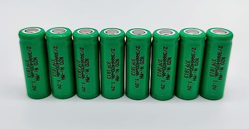 8 Pack N20 Solar 2/3 AAA 1.2V 400mAh Rechargeable Batteries for Solar Lights - Ideal for Garden Light Use - Eco-Friendly Power Solution