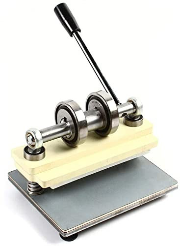Leder PräGemaschinen Manuelle Stanzmaschine Mit 2 * Formen 16cm SchneidöFfnung Dichtung Lagerwelle Handgemachte Stanzmaschine FüR Leder Papier Und Pvc-Folie