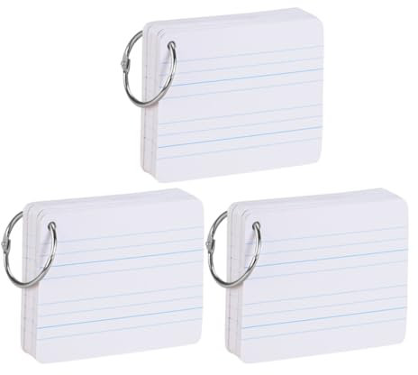 TOYANDONA 3stücke Englische Wortkarte Mit Pinyin Für Schüler Doppelseitig Beschreibbar Blankokarte Aus Hochwertigem Papier Weiß Praktisch Für Lesezeichen Oder Grußkarte