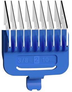 oneisall 10 mm blaue Metallkämme für Hundeschermaschine zur Fellpflege für dickes, schweres Fell