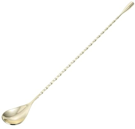 SHOWERORO Stainless Steel Bar Mixing Spoon Long Spiral Design Cocktail Stirrer for Drink Mixing Bar Accessories