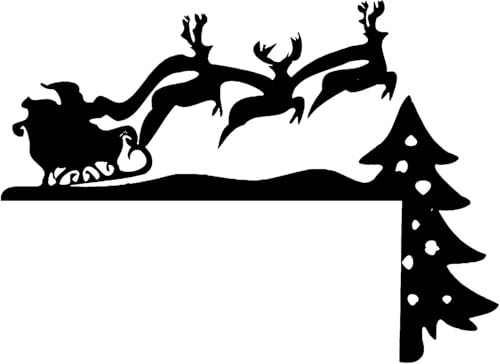 Angaekkot Weihnachtsdeko Türrahmen,Türrahmen Deko Weihnachten,Türecken Deko,Weihnachten Dekoration für Wände Türen,Weihnachten Türrahmen Ornament Türdeko Geschenke,Tür Cover Weihnachten (E)