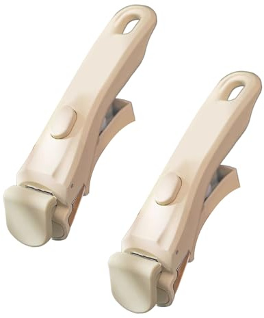 VEAREAR Mango extraíble para ollas y sartenes, mango universal desmontable de repuesto para todos los utensilios de cocina (2 unidades, beige blanco)