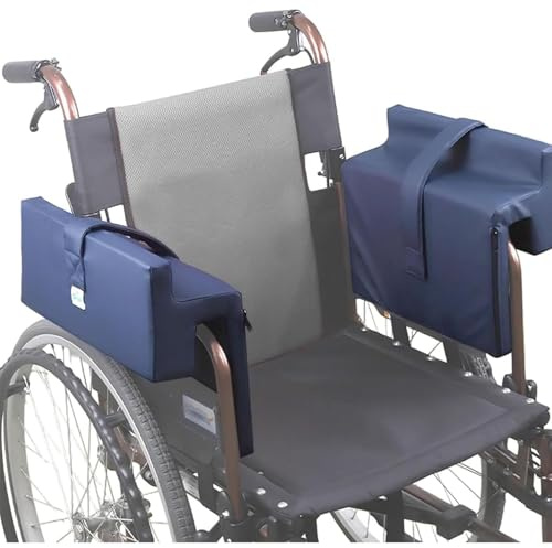 1 Par De Almohadillas Para Reposabrazos De Silla De Ruedas, Cojín De Soporte Lateral Para Brazo, Almohadilla Para Reposabrazos De 10 Cm De Ancho Con Correa De Fijación, Fácil De Limpiar Para Soporte L