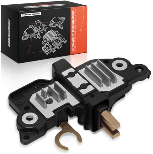 Frankberg Lichtmaschinenregler Generatorregler mit Kurzschlussschutz | Kompatibel mit C70 I Cabriolet S40 I S60 I S70 XC90 I Replace# F00M145229 1-polig