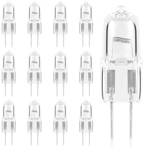12pcs G4 Halogen Bulb, Oven Light Bulb Type G4 Light Bulbs 2 Pin Replacement Small Halogen Light Bulbs with G4 Bi-Pin Dimmable G4 Led Bulb for Dacor 86364 Halogen Light Bulbs (20W)