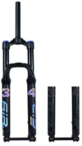 Air-Federgabel für Mountainbikes, 1-1/8 Zoll, Aluminiumlegierung, 160 mm Federweg, 27,5/29 Zoll, Steckachse, Fahrrad-Vorderradgabel, 1-1/2 Zoll, Scheibenbremsgabel