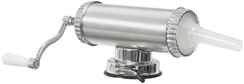 Paris Prix Machine à Saucisse 3 Embouts Poussoir 54cm Argent