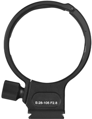 Plyisty Collare per Montaggio su Treppiede, Alluminio Lavorato a CNC per Obiettivi S 28 105mm F2.8 DG DN ART, con Piastra a Sgancio Rapido Arca Fit, per Testa a Sfera per Treppiede