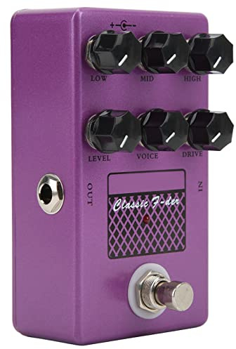 ZLXCAOB Altavoz Gabinete Simulador Procesador de Efectos Múltiples Pedal de Guitarra de Metal Ajuste de 6 Perillas