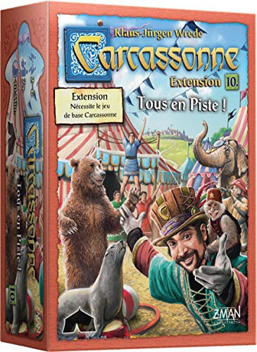 Z-Man Games – Carcassonne – Erweiterung 10 Alle auf der Piste! – Gesellschaftsspiel – ab 7 Jahren – 2 bis 6 Spieler – 40 Minuten