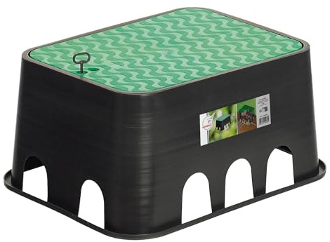Jardibric - Regard Irrigation Rectangulaire 650 x 530 x 300 mm - Compatible 1 à 6 Vannes - Jumbo Extérieur