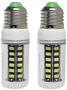 Fengyan Home Bulbs 2pcs ha condotto la lampadina Ca-cc 12v 24v 36 48 60 Volt 5730 E27 7W lampada a risparmio energetico 360 gradi Corn Bulbi Illuminazione Lampada domestica ( Colore : Warm White , Dim