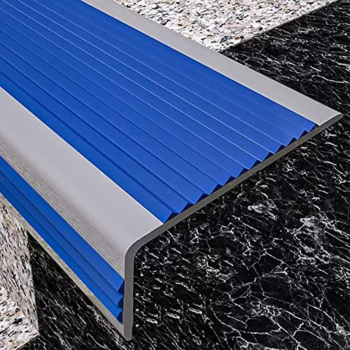Treppenkantenprofil Antirutsch Treppe Selbstklebende Treppenkante für Vorschulen/Krankenhäuser/Seniorenwohnungen, PVC-Gummi-Treppenkante Marmor/Metall/Fliesen, rutschfeste Treppenkantenleiste ( Color