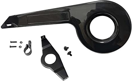 F Fityle Pignons de Protection de chaîne de vélo légers et faciles à Installer, Accessoires de vélo, Protection de pédalier de Roue de vélo pour vélo d'enfant, Queue Noire Fixe