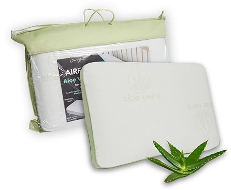 Value Comfort Home Luxury Visco Elastic Memory Foam Air Flow Pillow - Aloe-Vera Infused Conforms to Head, Back, Neck Spine for Perfect Posture | Air Flow Vent to Avoid Heat Build Up