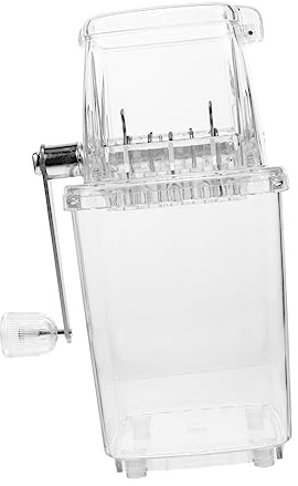 PartyKindom Tritaghiaccio Manuale Portatile Inossidabile Macchina per Ghiaccio Compatta e Leggera per Bevande e Dessert Estivi Facile da Usare Elettricità Perfetta per Casa e Picnic