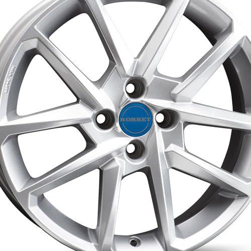 4x Borbet Felgen N 7.0x17 ET38 4x100 crystal silver kompatibel mit Opel Adam Agila Astra Calibra Corsa Karl Meriva Tigra Vectra