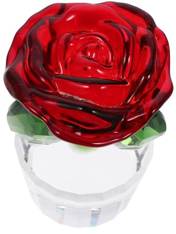 GARVALON Blumenfigur Zum Valentinstag – Kristalldekor Für Küche Schlafzimmer Und Wohnzimmer