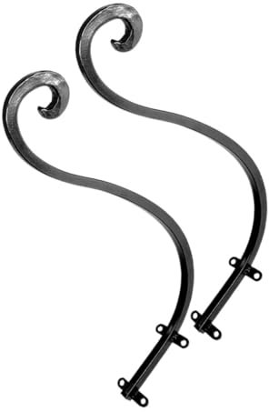 Gogogmee 2stücke Blumenkorbhalterung Aus Eisen Halterung Für Hängekörbe Zaun Haken Für Pflanzenhänger Im Garten Metallhalterung Für Hängende Gefäße Aufhänger Für Balkon-pflanzgefäße