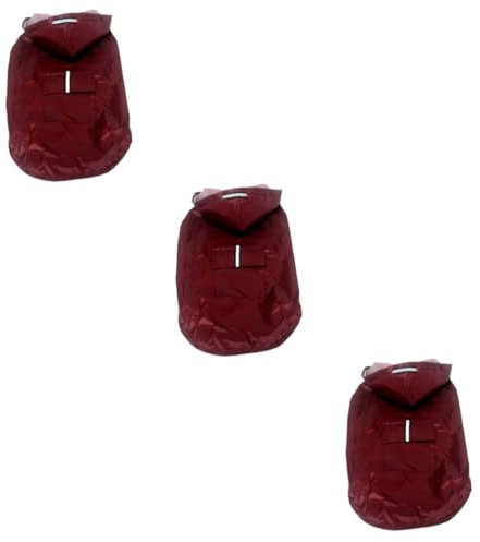 INOOMP 3stücke Reflective Hooded Hunderegenmantel Wasserdichter Poncho Für Große Und Kleine Hunde Verstellbar Der Atmungsaktiv Und Sicher Für Bei Regen Rot