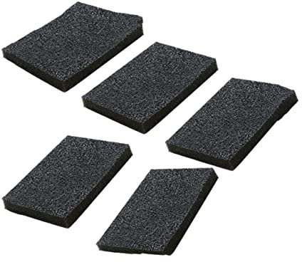 HAPINARY 5piezas Esponjas De Limpieza Multiusos De Nano Carborundo Esponja Abrasiva Fina Resistente y Duradera para Cocina Hogar Elimina Manchas Sin Dejar Marcas Color Negro