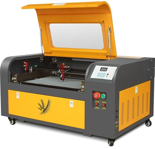 Furvveerr CO2 Laser Graviermaschine 50W Lasergraviermaschine CO2 Holz 500mm x 300mm Lasergravur Maschine Laser CO2 Ausgestattet mit Aipulong Laserröhre und M3 Mainboard