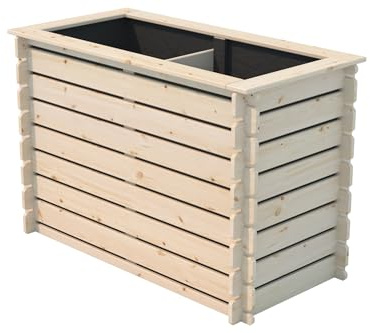 Endorphin Hochbeet Stecksystem - 117 x 59 x 79 cm - 100% PEFC-zertifiziertes Kiefernholz - aus nachhaltiger Waldwirtschaft - langlebig + robust & einfach aufzubauen - DIY Garten Hochbeet