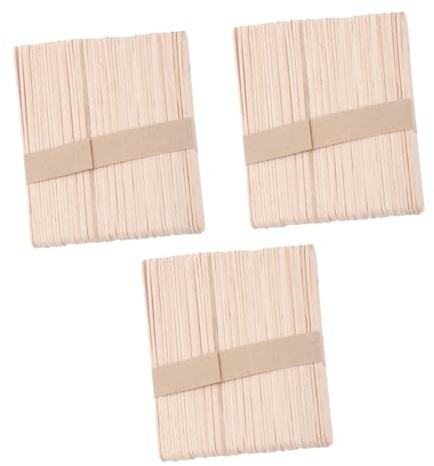 PACKOVE 150stücke Einweg Holzspatel Zum Wachsen Wachsspatel Haarwax Stick Applikator Für Körper Haar Entfernung Mit Abgerundeten Enden Für Heißwachs Und Streifenwachs