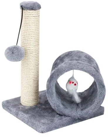Poteau à gratter pour chat - Poteau griffoir haute performance pour chat - Poteau griffoir pour chat - Colonne intérieure - Poteau interactif surélevé pour le mouvement, la relaxation du stress