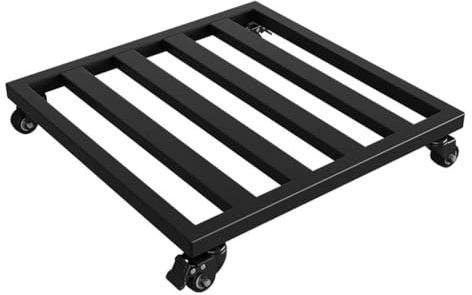 Rolling Plant Starter Tray with Iron Casters - 50x50cm Removable Metal Stands for Easy Mobility - Ideal for Flowerpots & Aquariums & Versatile Design