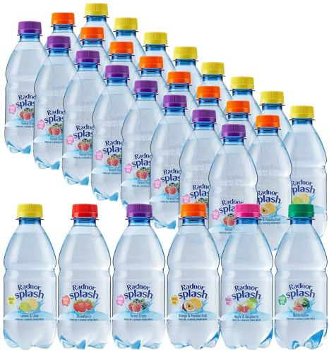 Radnor Splash SPARKLING Flavoured Water 330ml Choose 3 Flavours, 8 of Each
