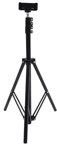 DECORNIJIA Treppiede Proiettore Regolabile Nero in Lega di Alluminio e Abs Design Compatto per Live Streaming e Uffici, Supporto Portatile per Proiettore e Fotocamera