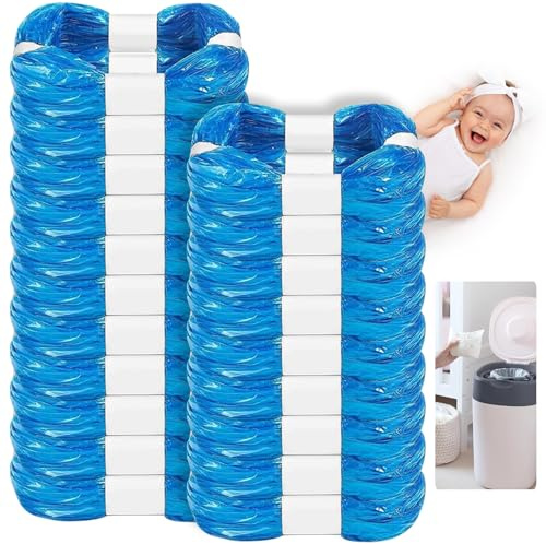 KALBIGRO 20 Piezas Recambios para Contenedor de Pañales, Compatibles con Tommee Tippee y Angelcare, Bolsas de Papelera para Bebé con Aroma a Limón, Casete para Twist & Click, Litter Locker II