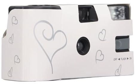 Aoresac Engångskamera med Blixt, Retrofilmkamera 27 35 Mm Färgfilmer, ABS-konstruktion