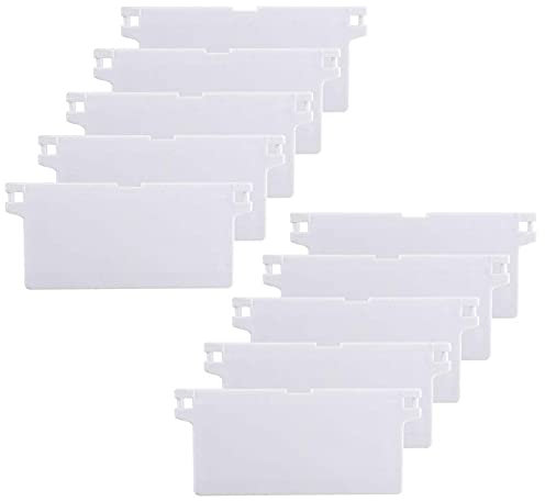 HO2NLE 10 Stück Vertikale Jalousien Ersatzteile Lamellenvorhang 89 mm (3,5 Zoll) Lamellenvorhänge Gewicht Vertical Blinds für Vertikaljalousie Vorhang Weiß