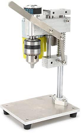 Trapano a Colonna da Banco, Mini Trapano da Banco, Trapano da Tavolo Portatile Compatto per Foratura del Metallo Fai-da-Te(220V)