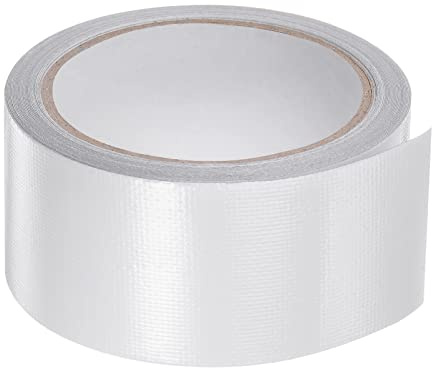 sourcing map Tarpaulin Repair Tape, 2 x24.6ft Waterproof Rip Stop Patch and Tent Repair Tape for Tear Resistant Tent Greenhouse, White