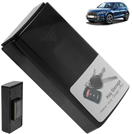 Muross Magnetic Key Box Black Plastic Key Cases with Strong Magnets Hide Key Holder Safe Emergency Key Box Anti-Rust Key Holder Under Car Secret Spare Key for Car Home Key