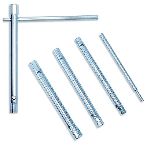 CCLIFE Chiavi a tubo 4 pezzi 8-12 mm set di chiavi a tubo chiave tubo esagonale doppia