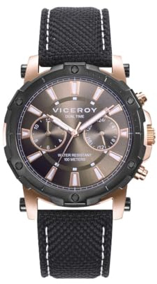 Viceroy Multi Acero IP Rosa Y Negro Correa Sr Va