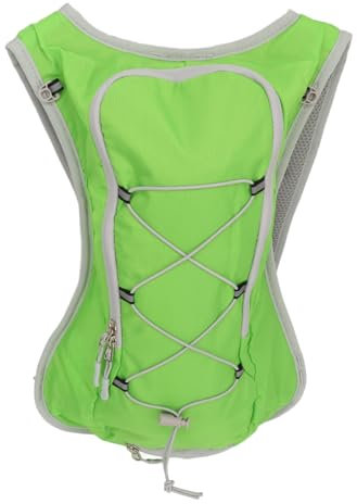 Trinkrucksack, Leichter Trinkrucksack, Wasserrucksack, Wasserdichter Laufrucksack Zum Radfahren, Wandern, Joggen, Oxford-Stoff(Grün)