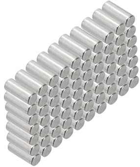 PATIKIL Perno di Posizionamento in 304 Acciaio Inox 2x4mm 100pz | Spina Centraggio Perni Metallo Cilindrica per Mensole Elementi per Posizione Componenti Fissaggio Mobili