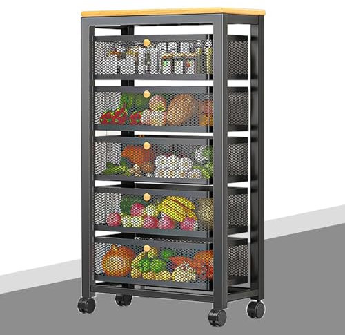 Rollwagen, mobiles Aufbewahrungsregal, Organizer für Küche, Bad, Waschküche, Büro, kleines Sideboard, Aufbewahrungswagen, großer Aufbewahrungsschrank, Barschrank, ausziehbarer Wagen