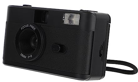 WATIIFUFU Wiederverwendbare Filmkamera Aus Retro-Kamera Mit Eingebautem Blitz Kompatibel Film Batterie Erforderlich Langlebig Und Praktisch